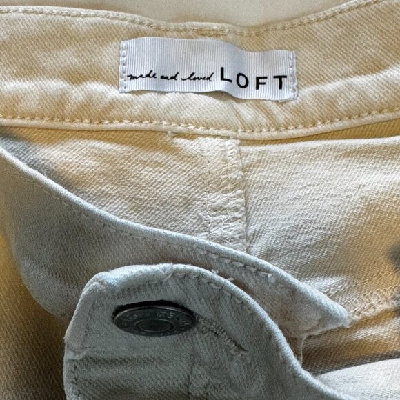 Loft "The Slim" Off White Jeans Size 18 / 34 - Worn Once - Picture 11 of 11